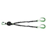 Longe double absorbeur d'énergie sangle élastique 1,5m