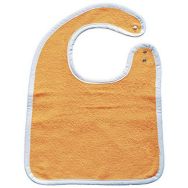 Lot 10 bavoirs fermeture pression éponge 400 g/m² 35 x 50 cm Orange