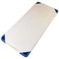 Lot 10 draps plat couchette polycoton 55 x 130 cm Blanc