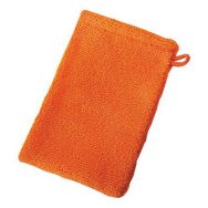 Lot 10 gants de toilette microfibre 15 x 21 cm Mandarine