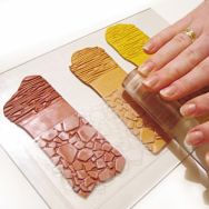 Lot 10 plaques de texture pour fimo