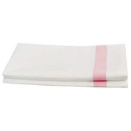 Lot 10 torchons OMEGA avec liteau 50 x 75 cm Blanc