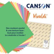 Lot 120f dessin couleurs ass claires 50x65cm 185g Canson Iri