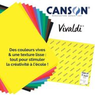 Lot 120f dessin couleurs ass vives 50x65cm 185g Canson Iris