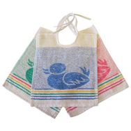 Lot 12 bavoirs lacette ''Canetons'' 24 x 27 cm