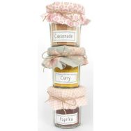 Lot 12 mini pots de confiture avec couvercle métal