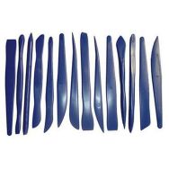 Lot 14 ébauchoirs plastique 3 en 1 pour peinture, colle, modelage.