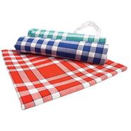 Lot 25 serviettes collerette Normande 57 x 57 cm Rouge/Blanc