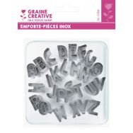 Lot 26 emporte pièces lettres 2.5 cm