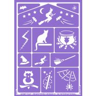 Lot 2 - 47 pochoirs maquillage