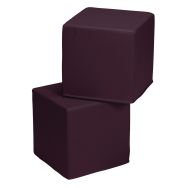 Lot 2 Poufs carrés accueil Diabolo - Manutan Expert