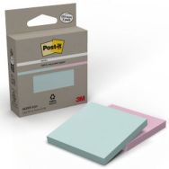 Lot 2 blocs 100 feuilles recyclées Post-it 76x76 mm couleurs