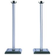 Lot 2 poteaux pour accueil gris métallisé - Novap