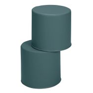 Lot 2 poufs ronds accueil Diabolo - Manutan Expert