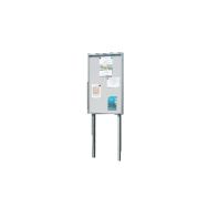 Lot 2 supports à sceller pour grande vitrine extérieure avec porte battante