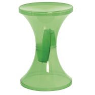 Lot 2 tabourets polypropylène Tam Tam Krystal vert