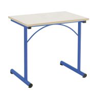 Lot 30 tables Atlas II 70 x 50 cm et 30 chaises T6 coloris bleu RAL 5015