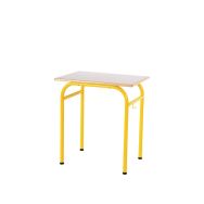 Lot 30 tables fixes Romane 70 x 50 cm + 30 chaises Etude, T6, coloris jaune
