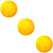 Lot 3 balles 7cm mousse softelef coloris jaune