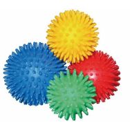 Lot 4 balles hérissons pvc