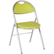 Lot de 4 Chaises pliantes Clap pied gris PVC M1 Absinthe