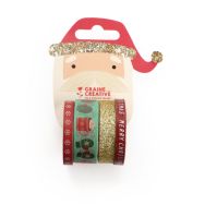 Lot 4 rouleaux masking tape Noël
