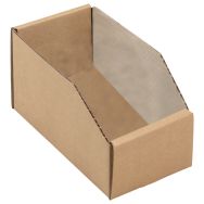 Lot 50 Bacs Carton Brun 200X105X115 Capacité 2,4 L