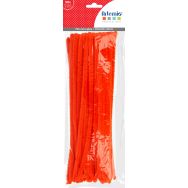 Lot 50 chenilles 0,8x30 cm orange