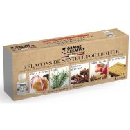 Lot 5 flacons 27ml senteur bougie