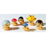 Lot 6 figurines la famille Mobilo