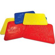 Lot 6 plaques relief dinosaures 21.5x28 cm