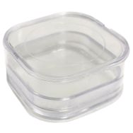 Lot de 100 Boite avec membranes élastique 39x39x17,8 mm