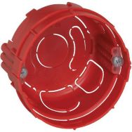 Lot de 100 Boîte d'encastrement maçonnerie de diamètre 67 mm avec vis