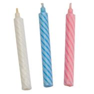 Lot de 100 Boîte de 100 bougies blanches torsadées