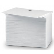 Lot de 100 Carte PVC blanche perforée 5 mm - Sogedex