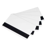 Lot de 100 Carte à imprimer PVC blanche avec piste magnétique HICO