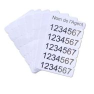 Lot de 100 Carte sécable en 5 parties - Sogedex