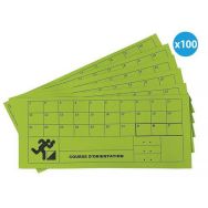 Lot de 100 Cartons de contrôle