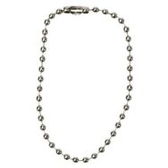 Lot de 100 Chainette à boules nickel 150mm - Manutan