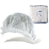 Lot de 100 Charlotte jetable blanche alimentaire HACCP