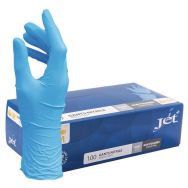 Lot de 100 Gants nitrile bleu non poudré - taille L