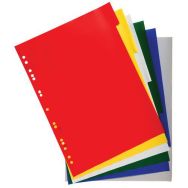Lot de 100 Intercalaires polypropylène souple 6 positions A4 maxi