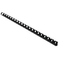 Lot de 100 Peignes de reliures plastique 12mm A4 - noir