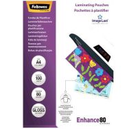 Lot de 100 Pochette de plastification A4 Fellowes IMAGE LAST 80µ