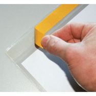 Lot de 100 Pochette porte documents transparent A7 adhésive - Manutan