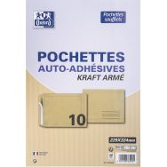 Lot de 100 Pochettes 229x324 auto adhésives arme à soufflet