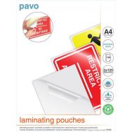 Lot de 100 Pochettes de Plastification A4 2 x 125 microns dos adhésif