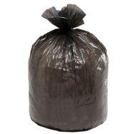 Lot de 100 Sac poubelle traditionnel - Déchets lourds - 130L - Noir