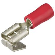 Lot de 100 cosses clips à languette isolées p/câble de 0,5 à 1,0mm²_ 97 99 090