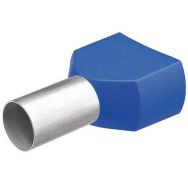 Lot de 100 embouts jumelés avec col en plastique pour câble 2x2,50mm²_ 97 99 374